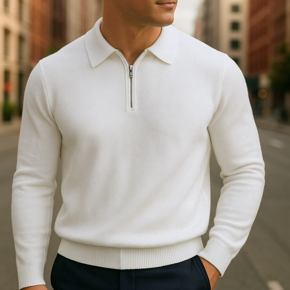 Ashton | Half-Zip Polo Sweater