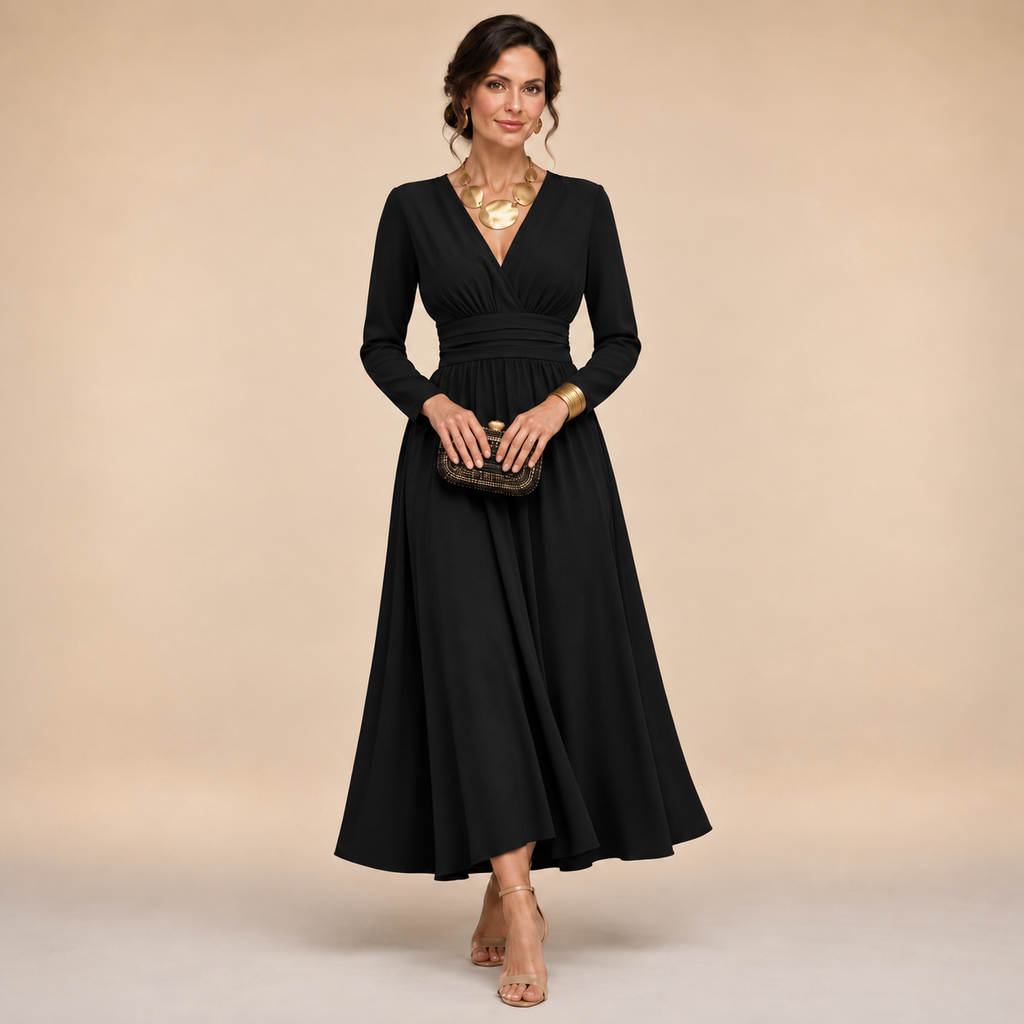 Isabella | Long Sleeve Wrap Dress