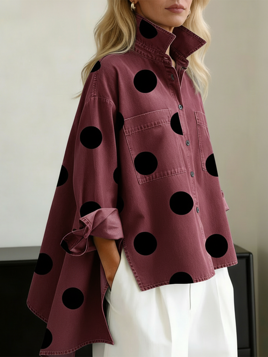Peggy — Polka Dot Overshirt