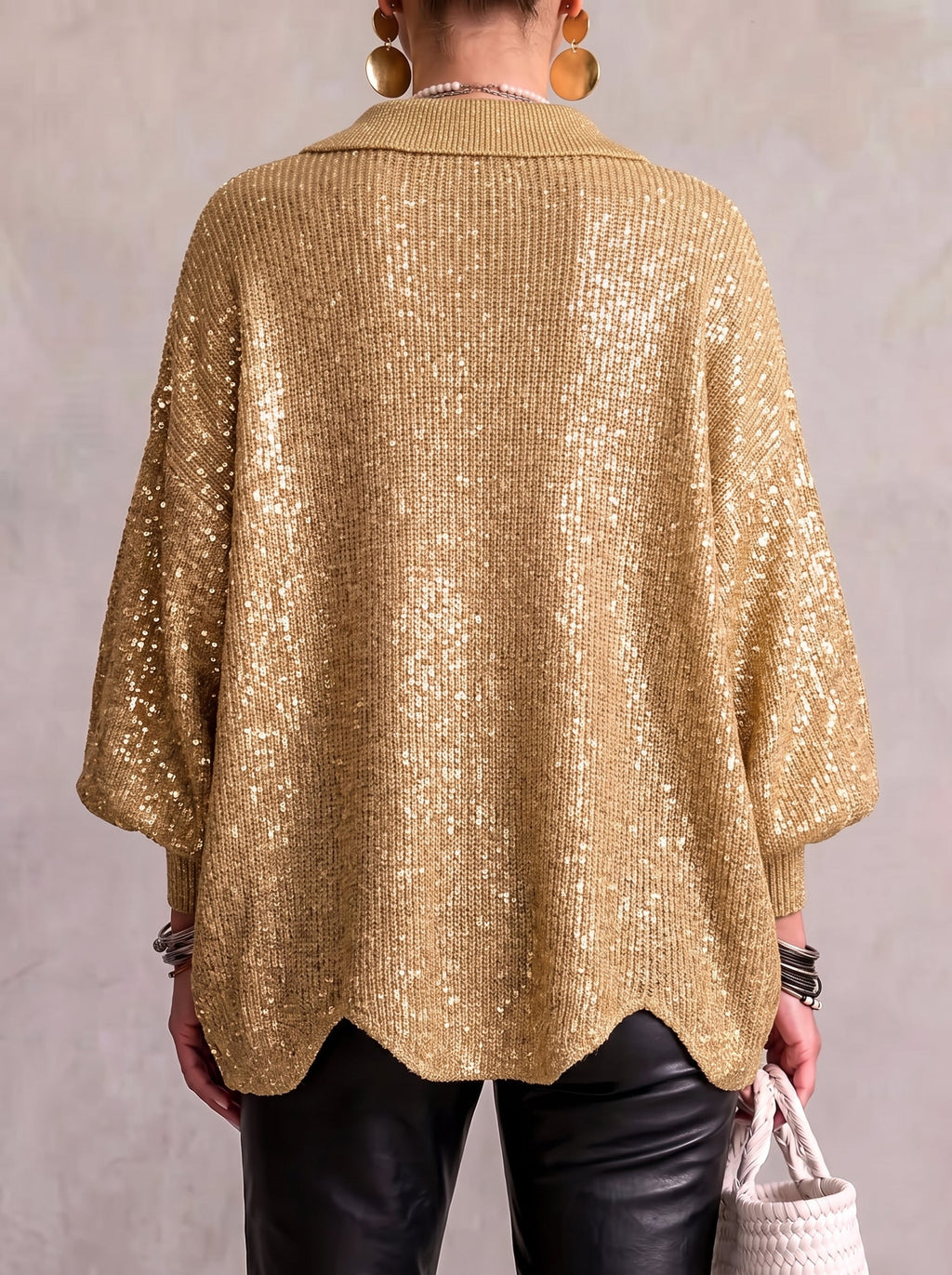 Eleanor | Gold-Button Cardigan