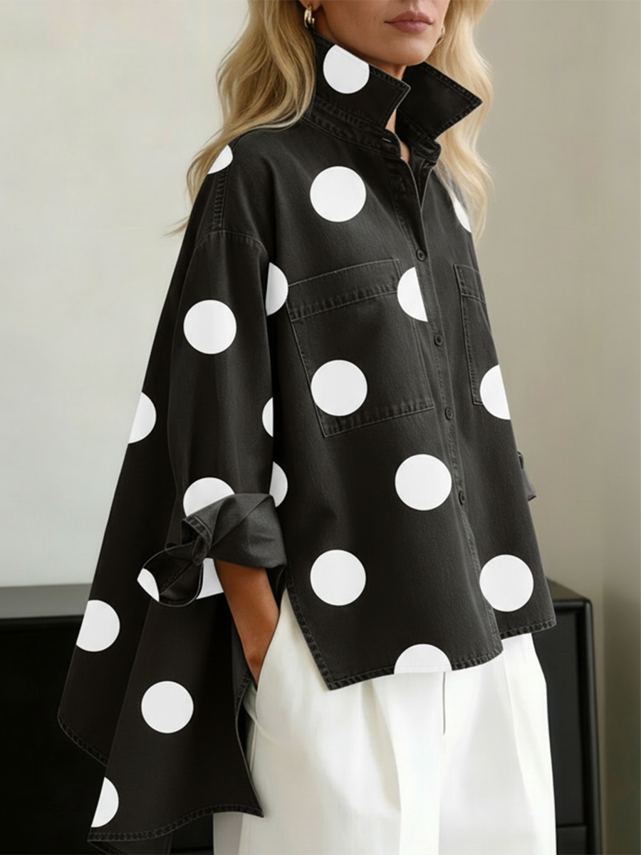 Peggy — Polka Dot Overshirt